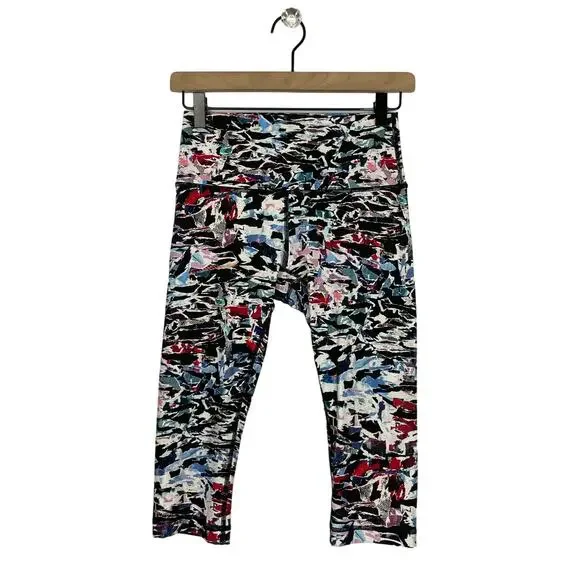 Lululemon | Wunder Under Culture Clash Hi-Rise 1/2 Tight 17" Cropped Leggings - Picture 3 of 9